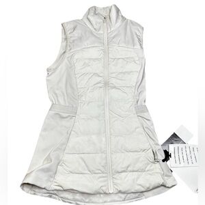 Lululemon Down For It All Vest Light Ivory NWT Size 2